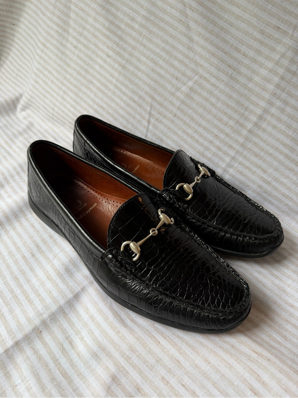 Allen Edmonds Black Leather Bit Loafers - Men
